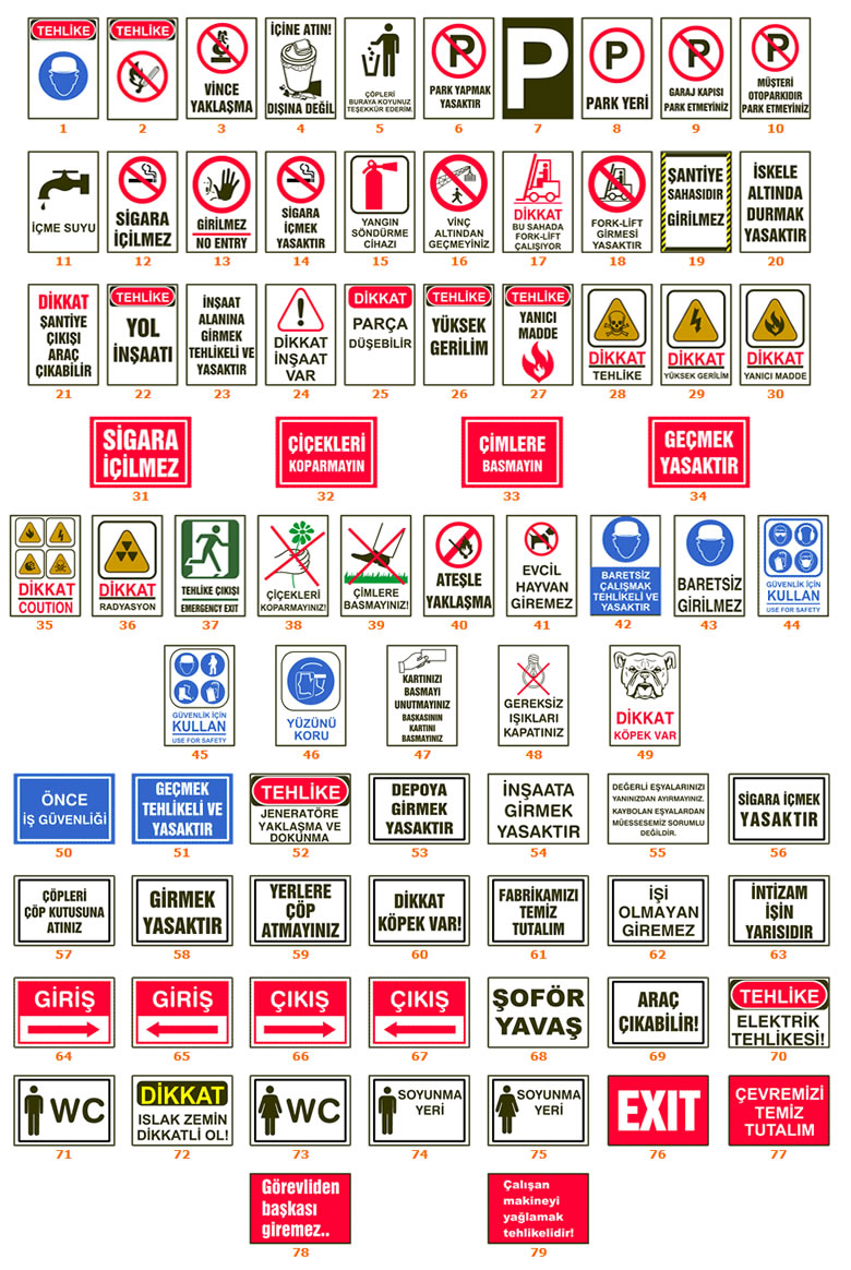 Uyarı Levhaları